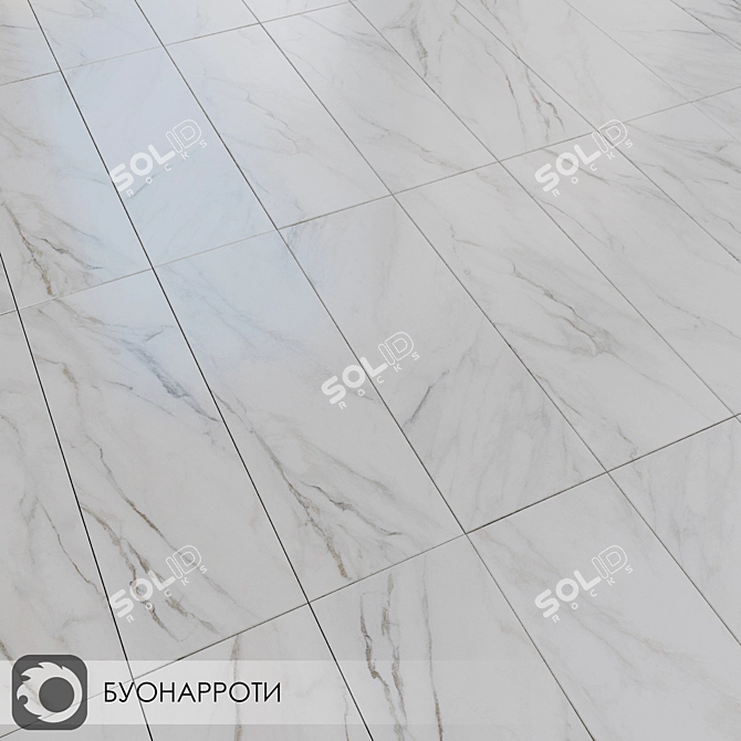 Milano Buonarroti: Matte Ceramic Wall Tiles 3D model image 3