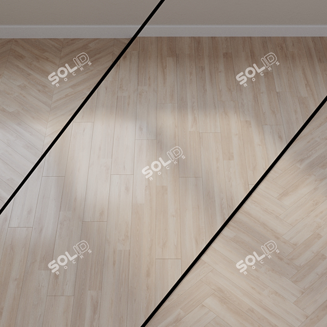 Rocky Mountain Oak Laminate: Authentic & Versatile 3D model image 1