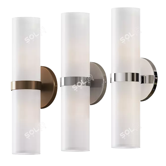 Milano Wall Light: Elegant Illumination 3D model image 2