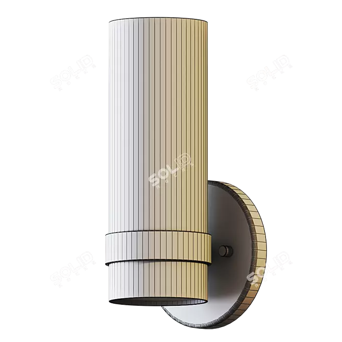 Milano Wall Light: Elegant Illumination 3D model image 4