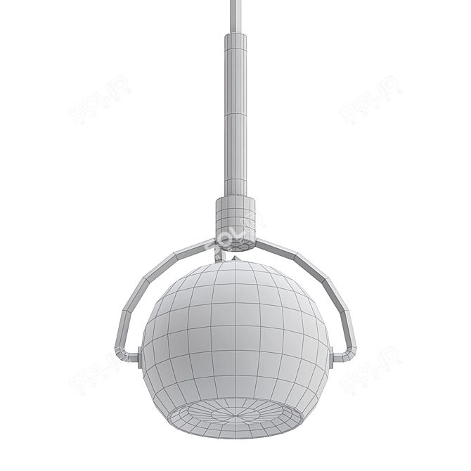 Modern Sphere Pendant Light 3D model image 2