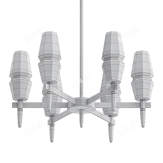 Elegant Maytoni Lita Pendant Chandelier 3D model image 2