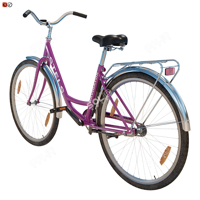 - Title: Stealth Lilac Ladies' Bike 3D model image 2