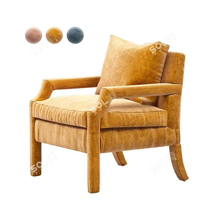 Sleek 3DSMax Chair 3D model image 1