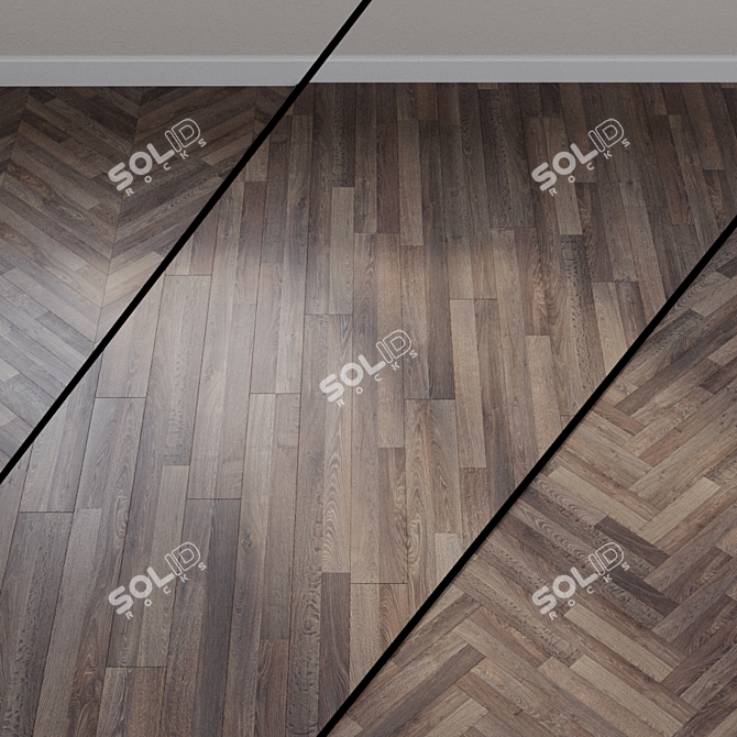 French Oak Laminate, Hollow-Core 3D model image 1