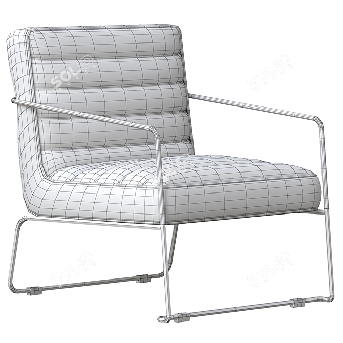 Contemporary Maia Armchair 3D model image 5