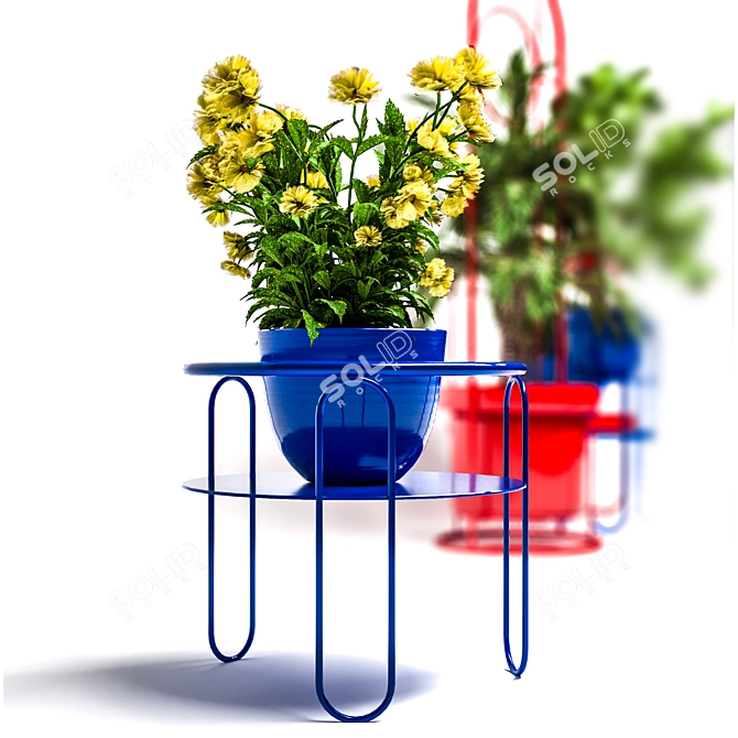 Green Oasis: Set of 10 Indoor Plants 3D model image 3