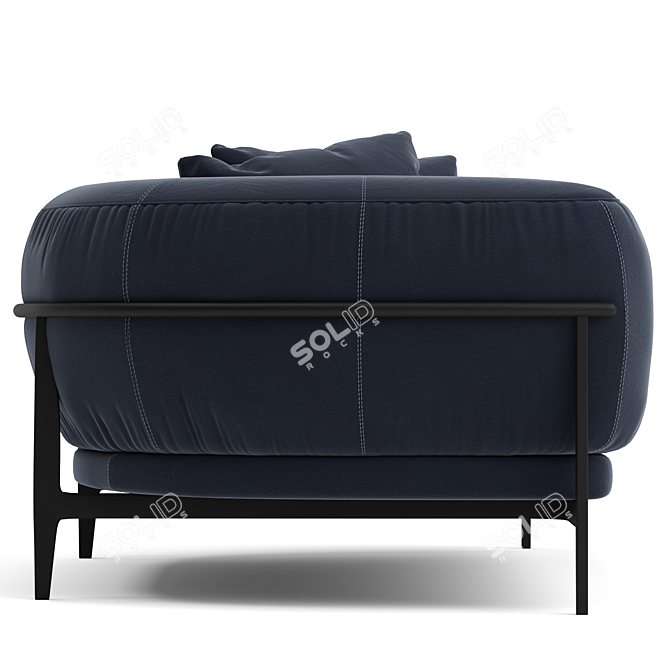 Natuzzi Oblo Modern Sofa 3D model image 2