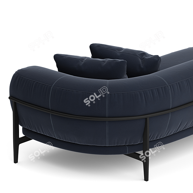 Natuzzi Oblo Modern Sofa 3D model image 3