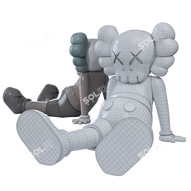 Collectible KAWS Companions Set 3D model image 3