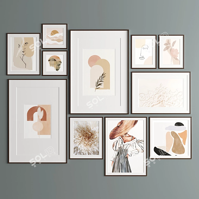 Versatile Art Frames in Various Sizes 3D model image 3