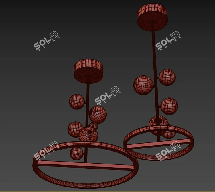 American Nordic Pendant Lights (3D-Ready) 3D model image 3