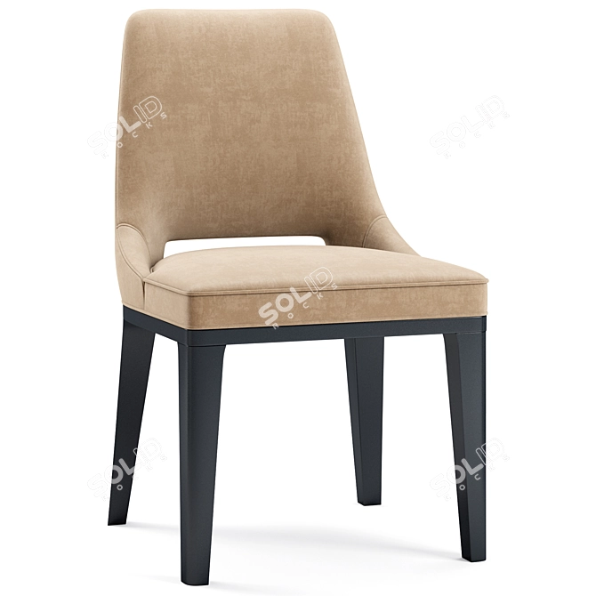 Premium Aspen Contract Side Chair 3D model image 1