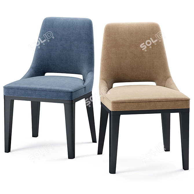 Premium Aspen Contract Side Chair 3D model image 4