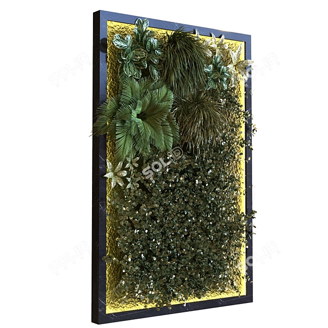 Green Wall Set: Creative and Versatile Home Decor 3D model image 2