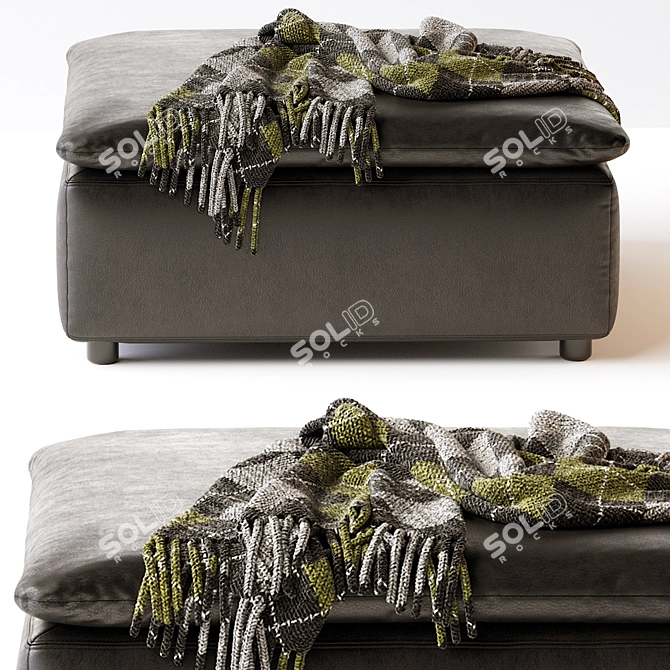 Ravishing Raven Ottoman 3D model image 2