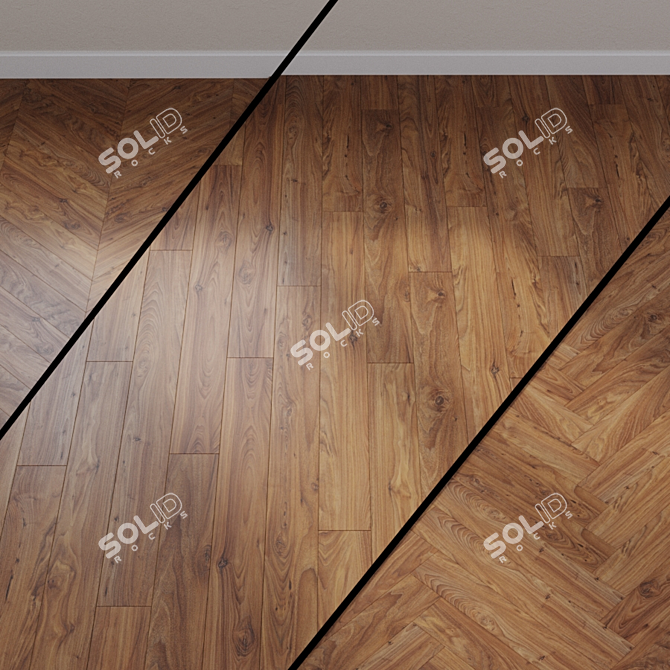 Elite Walnut Laminate 3D model image 1