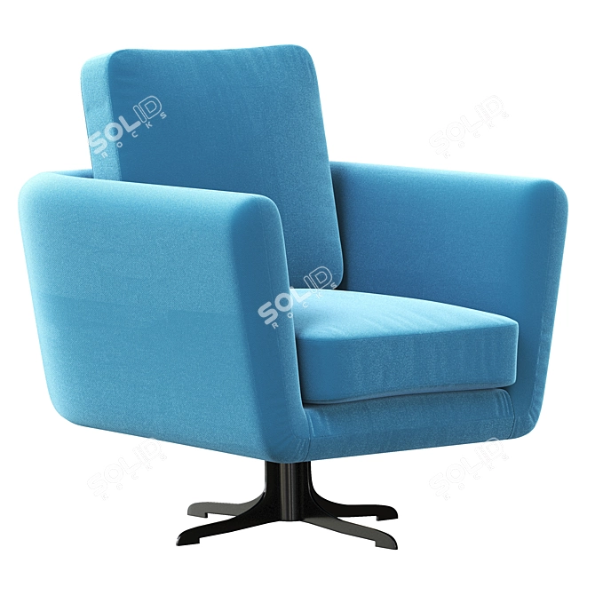 Modernity in Motion Swivel Armchair 3D model image 1