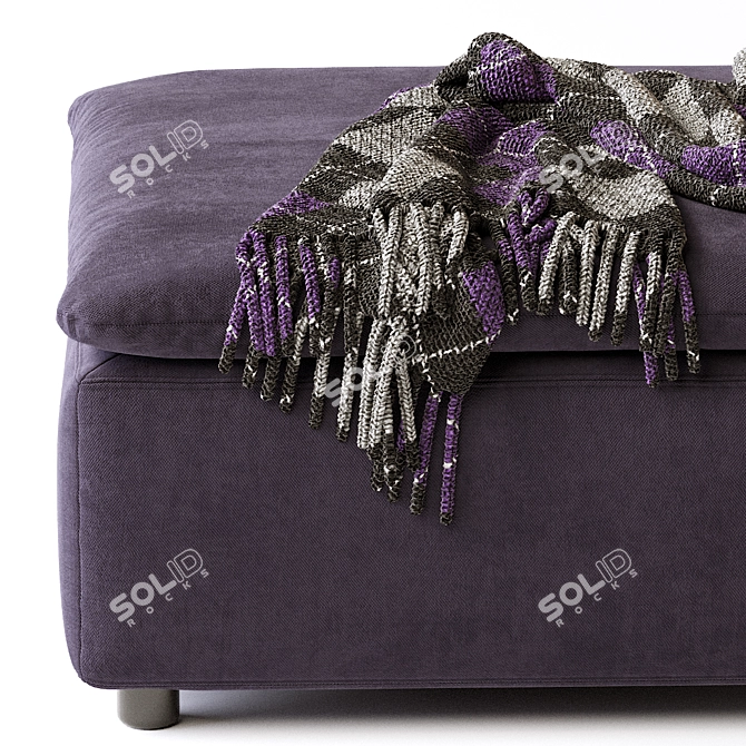 Raven Ottoman - Elegant and Versatile Furniture 3D model image 5