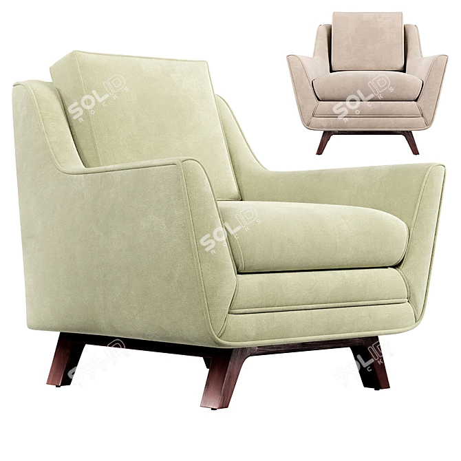 Contemporary CF3041 Chair 3D model image 1