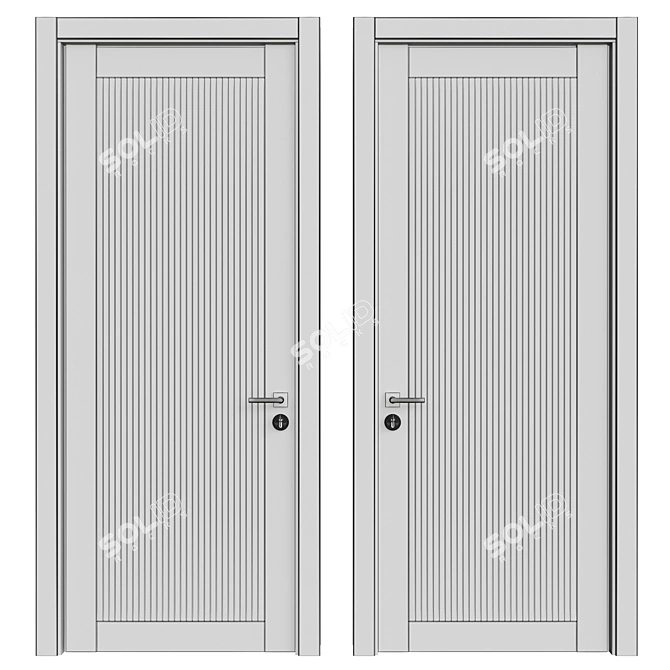 Title: Elegant Interior Door | 3D Models 3D model image 2