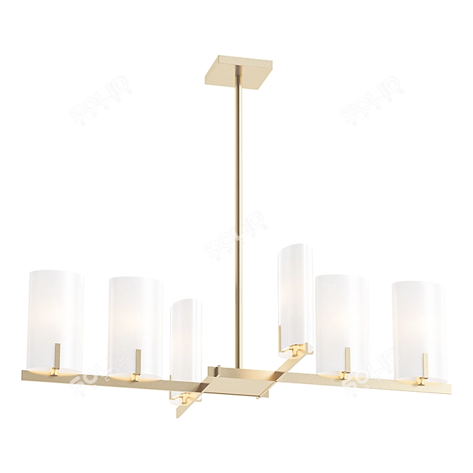 Elegant Geneva Chandelier 3D model image 1