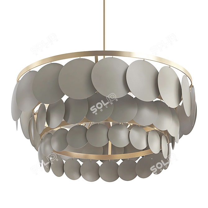 Calypso 3-Tier Chandelier: Exquisite Illumination for Every Space 3D model image 1