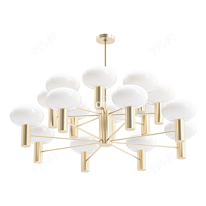 Elegant Bentley Chandelier: Illuminate Your Space 3D model image 1