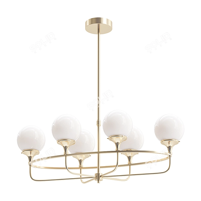 Luxury Beverly Hills Chandelier 3D model image 1