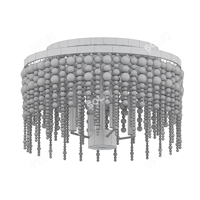 Poppy 3-Light Flush Mount Ceiling Fixture 3D model image 2