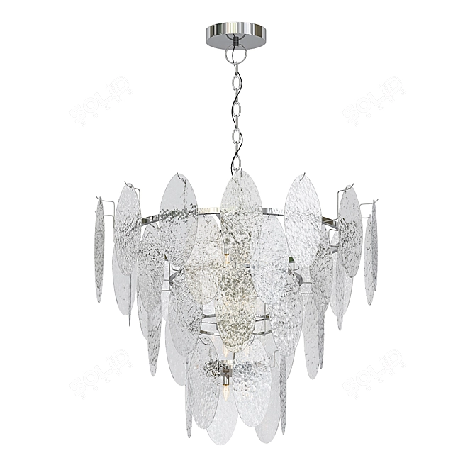 Enchanting Icefall Chandelier 3D model image 1