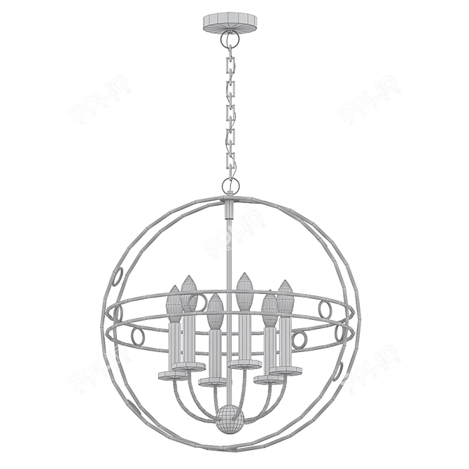 Stunning Jade Pendant Lighting 3D model image 2