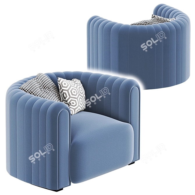 Sancal CORE Armchair: Modern Comfort 3D model image 4