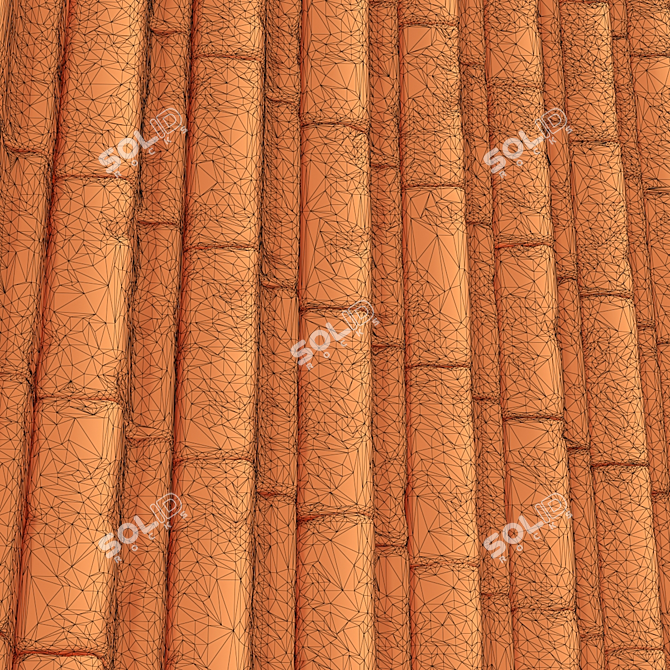 Smooth Panel Brick Block Angle - High Quality 3D Render 3D model image 5