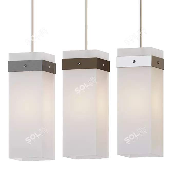 Bratto Pendant: Stylish Illumination 3D model image 1