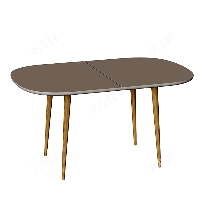 Oakland Rectangular Dining Table 3D model image 1