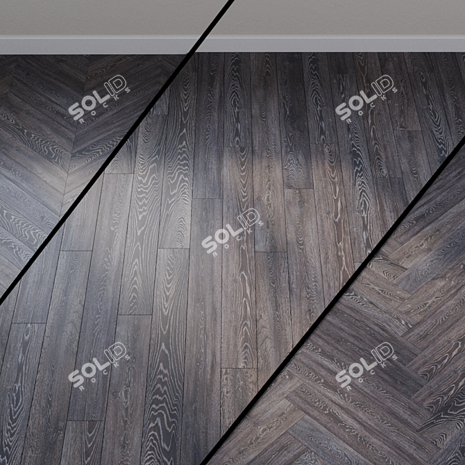 Handcrafted Mainland Oak Laminate 3D model image 1