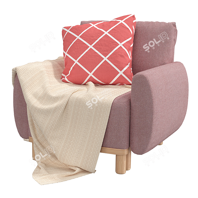 Grunnarp Gunnared Armchair: Elegant and Comfortable 3D model image 1