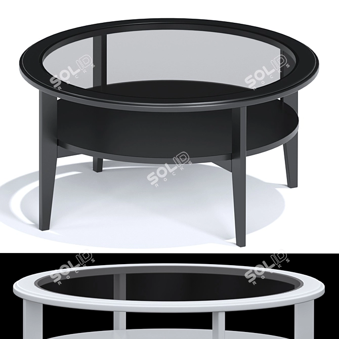 Sleek Barista Coffee Table 3D model image 8