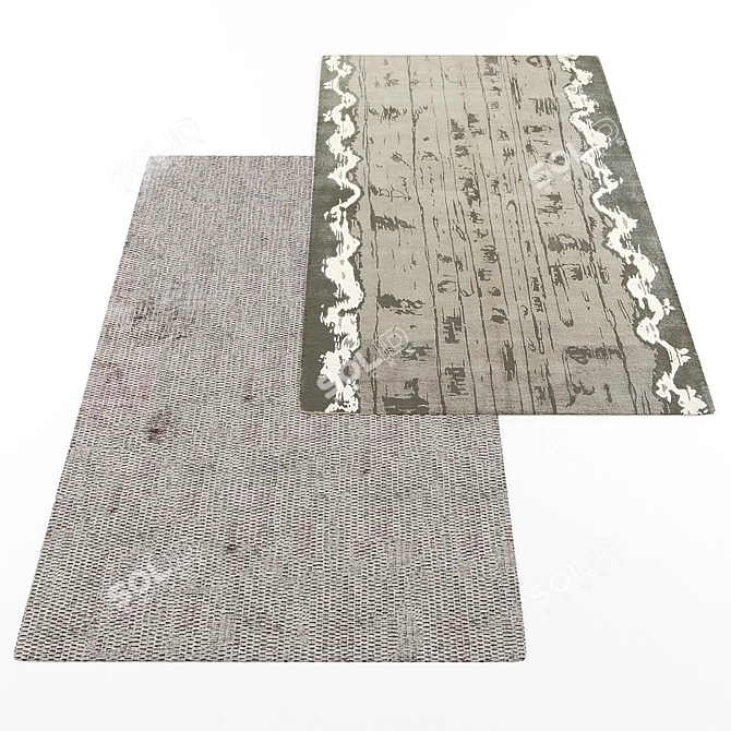 Modern Style Rug Set 3D model image 3