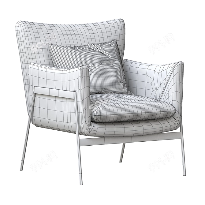 Alecto Armchair: Modern Elegance for Your Space 3D model image 5