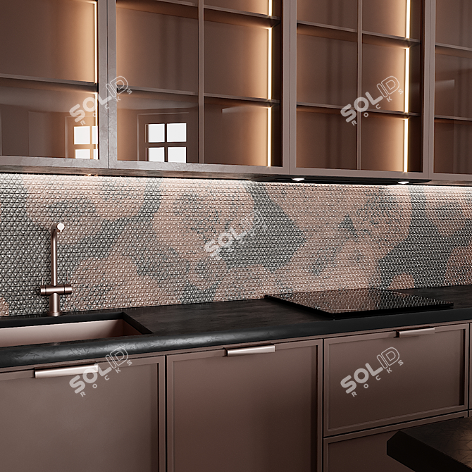 Modern Kitchen Design 3D Models 3D model image 3