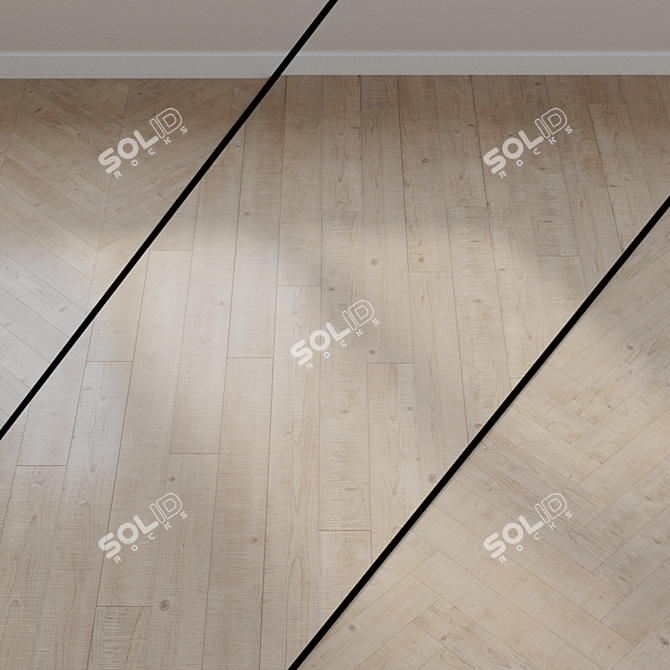 Scratched Pine Laminate Flooring 3D model image 1