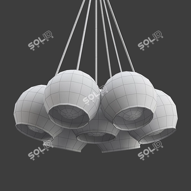 Elegant LED Design Lamp 3D model image 2