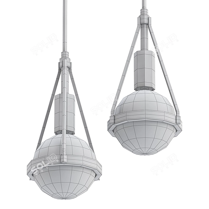 Elegant Eastern Design Lamps 3D model image 2