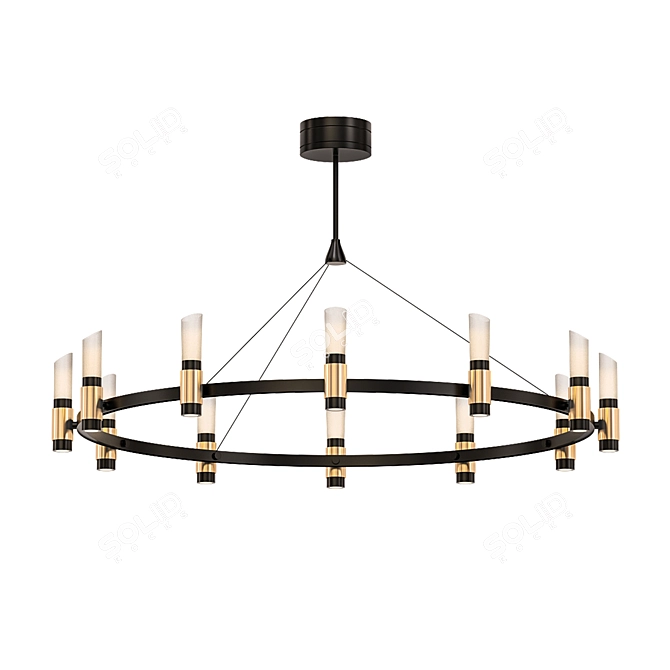 Enchanting Glow Pendant Chandelier 3D model image 1