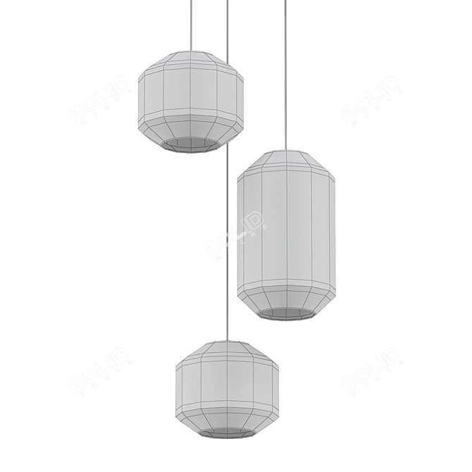 Elegant Illumination: Chamber Chandelier 3D model image 2