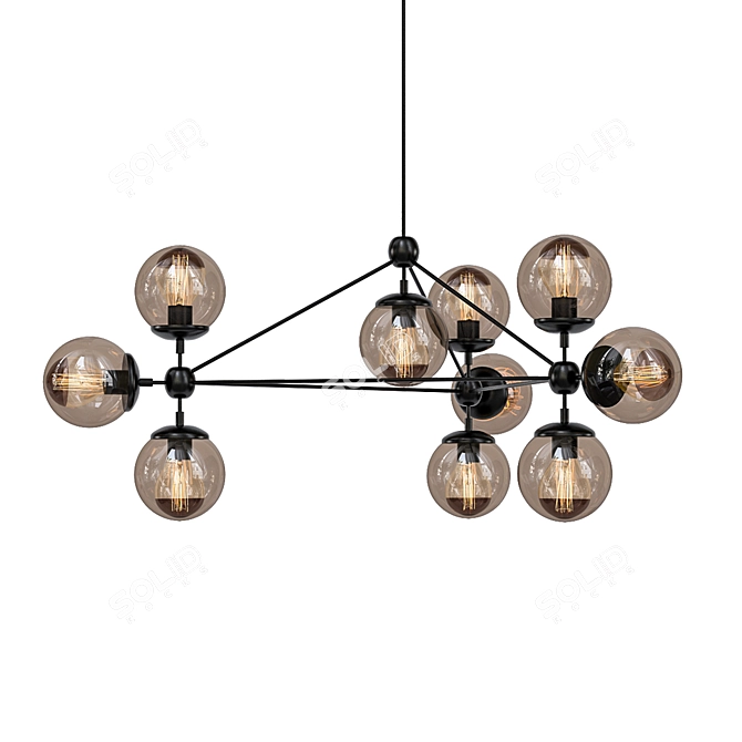 Modern Elegance: Modo Chandelier 3D model image 1