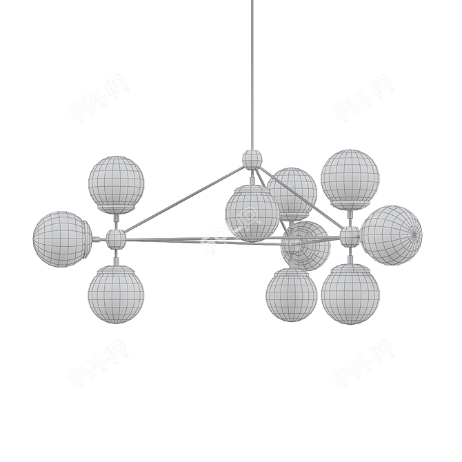 Modern Elegance: Modo Chandelier 3D model image 2