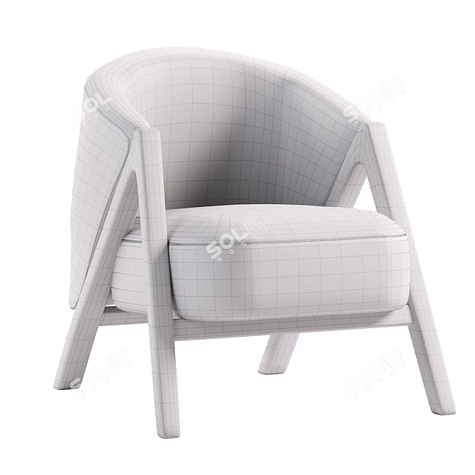 Comfort Max Armchair: Stylish Design for Ultimate Relaxation 3D model image 4